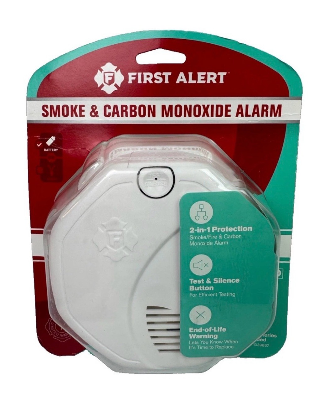 New First Alert Hardwired Smoke & Carbon Monoxide Detector 1039836